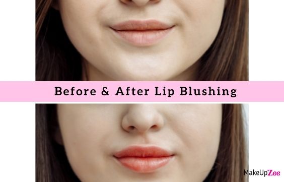 Before and After Lip Blushing