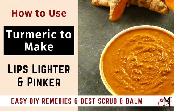 How to Use Turmeric to make Dark Lips Lighter & Pinker